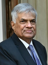 Sri Lanka Präsident Ranil Wickremesinghe seit 21. Juli 2022; Foto Credit: Wikimedia/CC, Government of India, ID 118352 & CNR 105863.